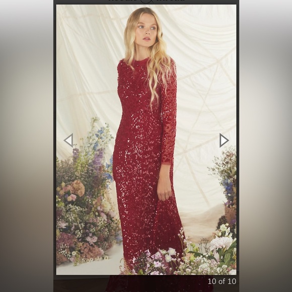 Needle and thread Aurelia Long Sleeve Gown - Picture 2 of 8